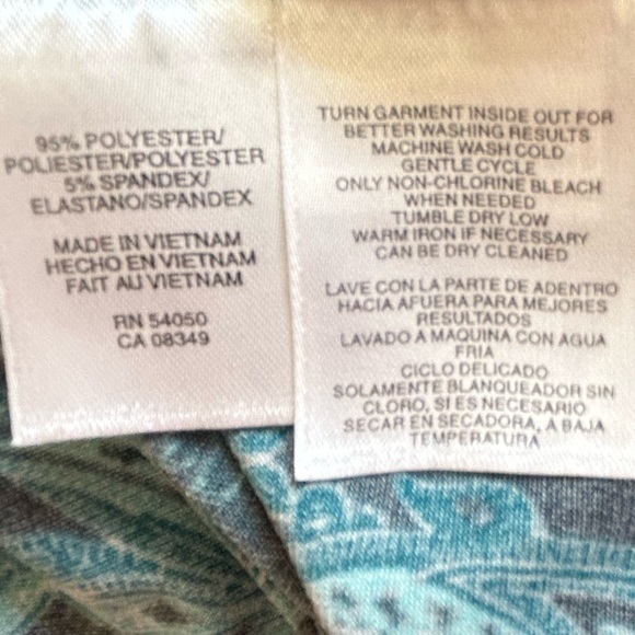 Jones New York Signature Long Sleeved Top - Cowl Neck Ruched Draped- Size S/CH - Picture 10 of 10